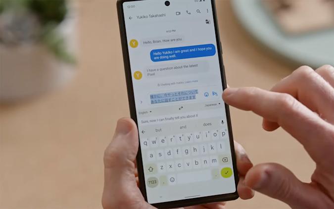 Google's Pixel 6 can translate text as you type0
